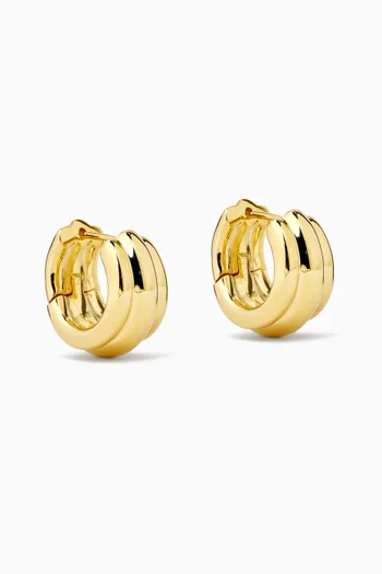 Elenora Hoop Earrings in 18kt Gold-plated Sterling Silver