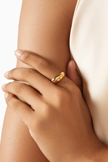 Jill Ring in Gold-plated Sterling Silver