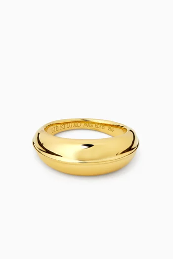 Jill Ring in Gold-plated Sterling Silver