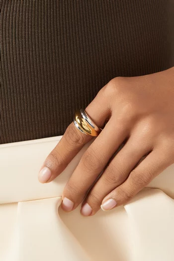 Zoe Two-tone Ring in Sterling Silver
