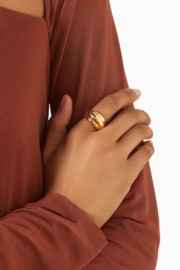 Zoe Ring in Gold-Plated Sterling Silver