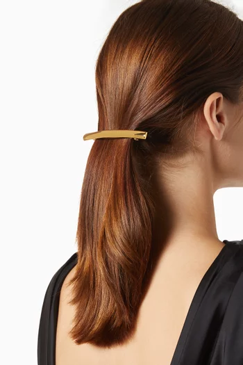 Willa Hair Barrette in 18kt Gold-plated Brass