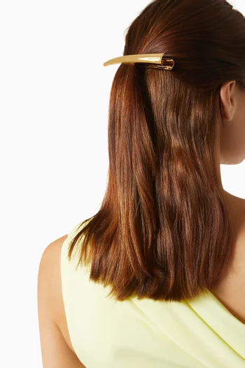 Mona Hair Clip in 18kt Gold-plated Brass