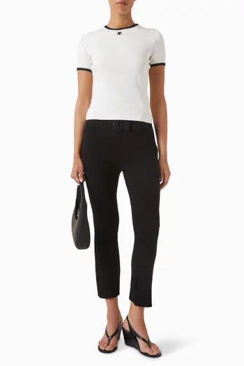 Signature Contrast T-shirt in Cotton