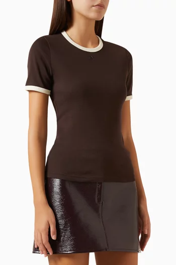 Signature Contrast T-shirt in Cotton