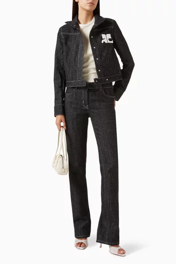 Jacket in Denim Tweed