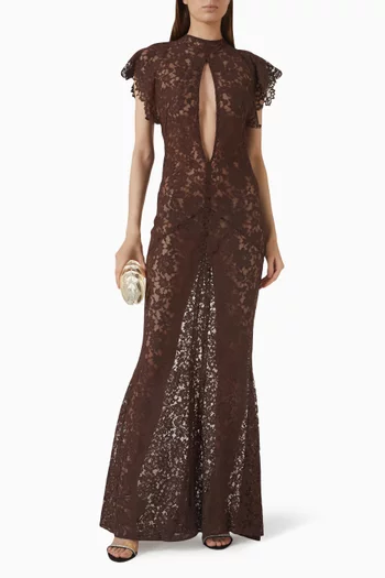 Laia Cut-out Dress in Lace