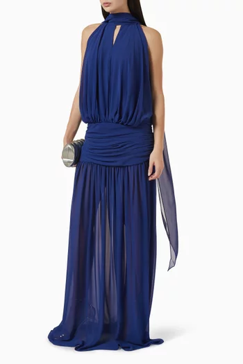 Cruz Maxi Dress in Chiffon