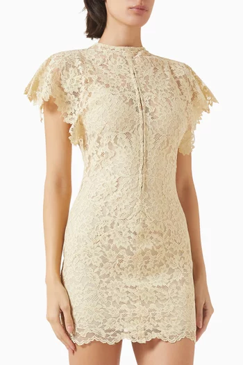 Laia Mini Dress in Lace