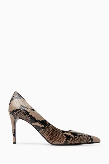 Jett D'Orsay 85 Pumps in Python Leather