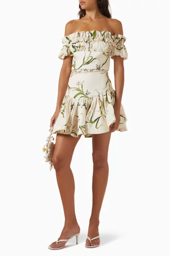 Pimienta Azucar Cropped Top in Linen