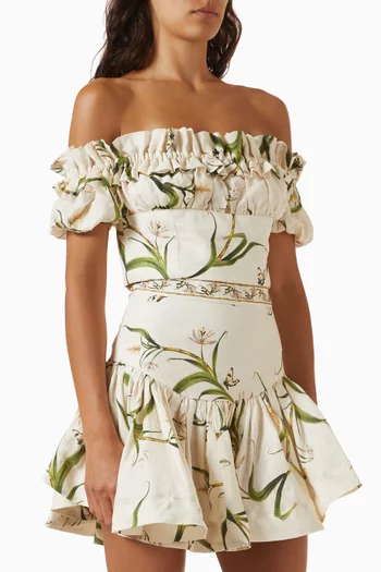 Pimienta Azucar Cropped Top in Linen