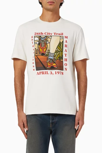 Printed T-shirt in Cotton