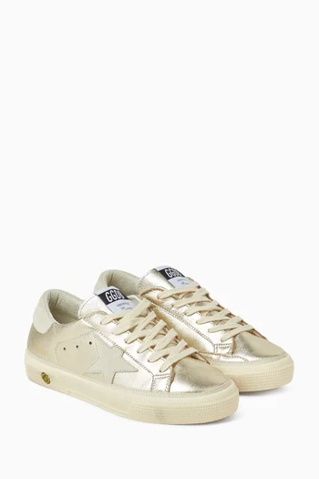 May Sneakers in Laminated Leather