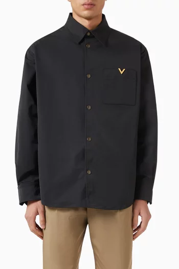 VGold Shirt Jacket in Nylon-blend