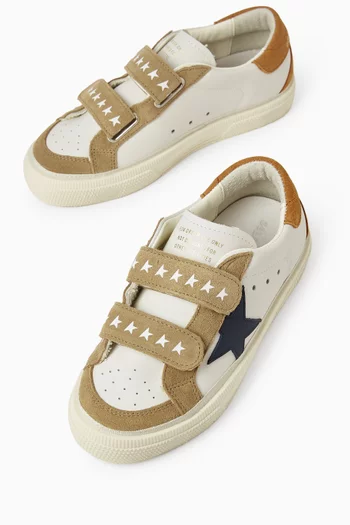 May School Sneakers in Leather & Suede
