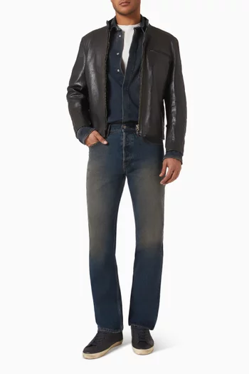 Biker Jacket in Leather