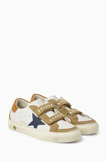 May School Sneakers in Leather & Suede