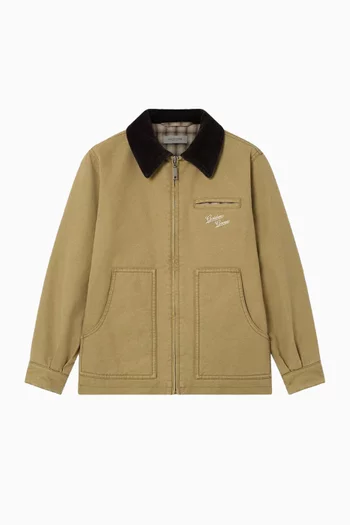 Boxy Jacket in Cotton Canvas