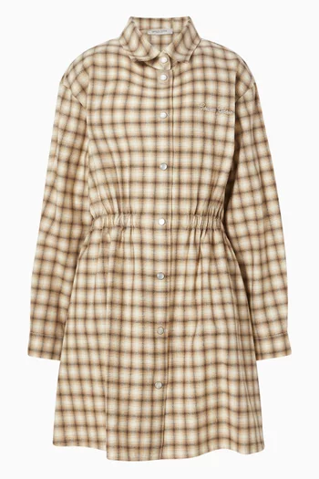 Chemisier Dress in Cotton Flannel
