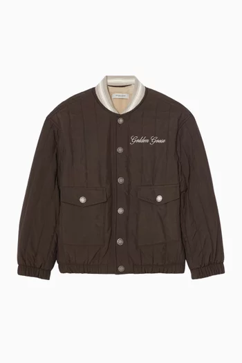 Quilted Bomber Jacket