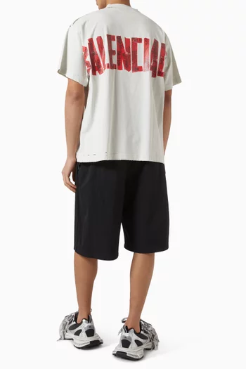 Security Tape Logo Oversized T-shirt in Jersey
