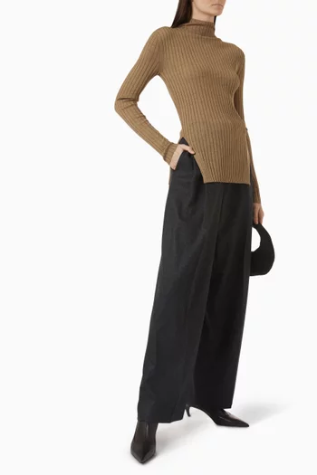Vinci Turtleneck Top in Knit