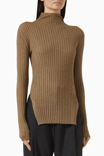Vinci Turtleneck Top in Knit