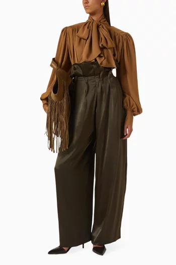 Kira Pants in Satin