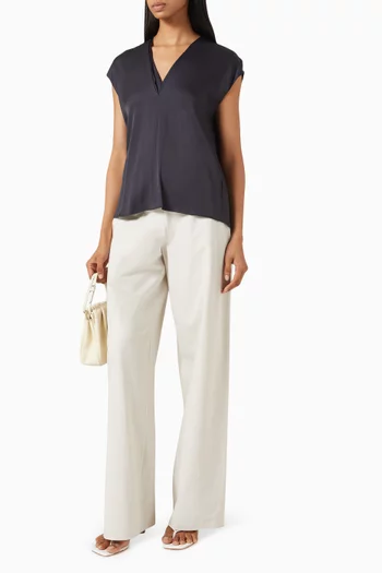 V-neck Top in Silk