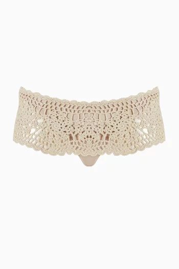 Selly Shine Swim Skirt in Crochet
