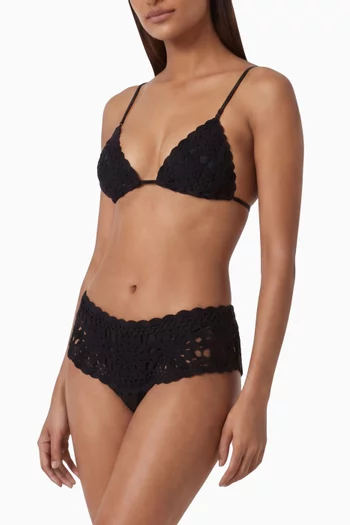 Selly Shine Swim Skirt in Crochet