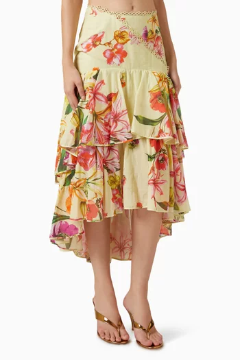 Grove Maxi Skirt in Cotton-blend