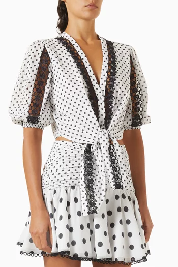 Olivar Polka-dot Top