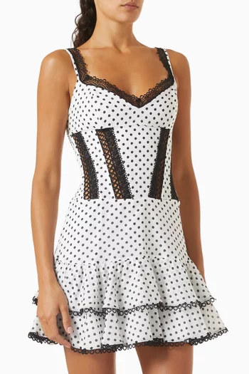 Carmen Polka-dot Mini Dress