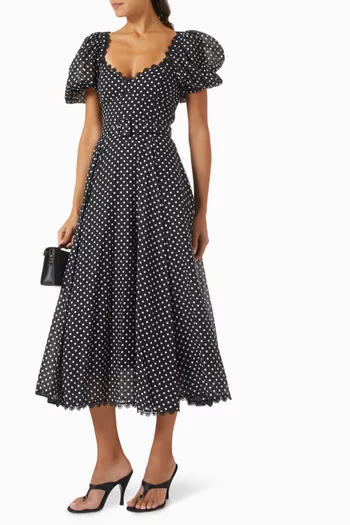 Marena Polka-dot Dress