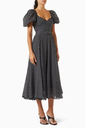 Marena Polka-dot Dress