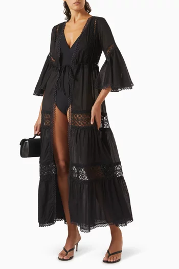 Glen Kaftan in Cotton-voile