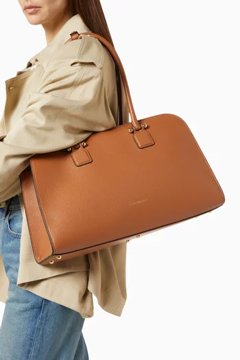 Georgia Maxi Tote Bag in Leather