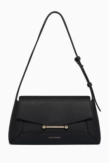 Mosaic Shoulder Bag in Grained Leather