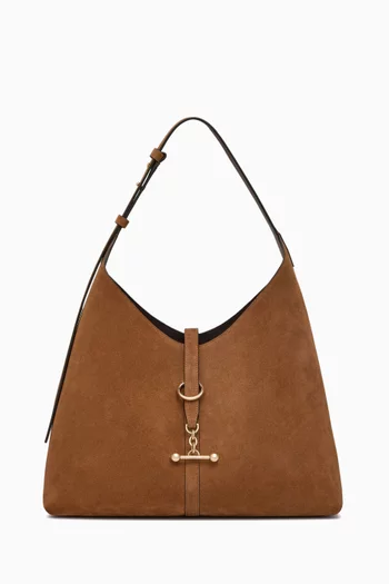Kite Hobo Maxi Tote Bag in Suede