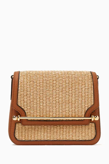 Mini Woven Raffia Crossbody Bag
