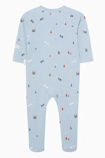 Thick Zip Growsuit in Organic Cotton