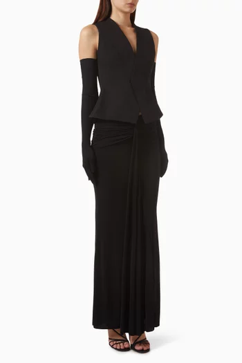 Noura Top & Skirt Set with Gloves