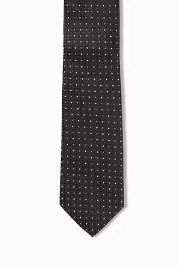 Micro Polka-dot Tie in Silk