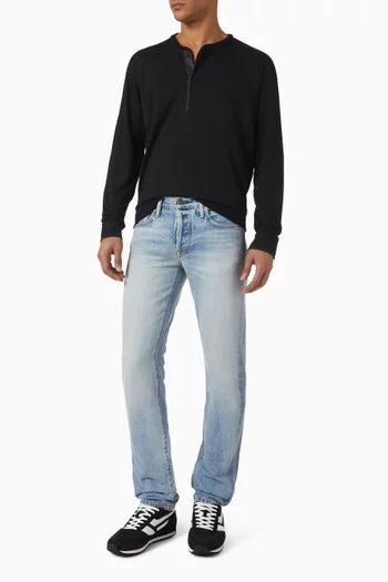 Henley T-shirt in Knit