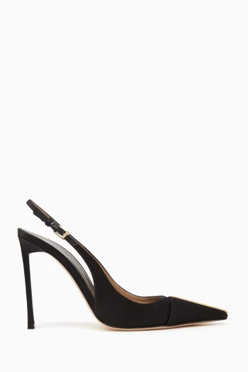 Slingback Pumps in Leather