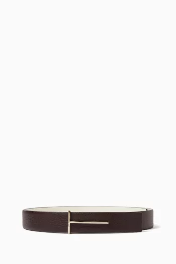 Classic Logo Belt in Leather