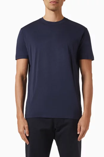 Crewneck T-shirt in Lyocell & Cotton