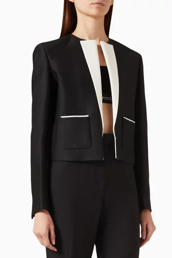 Radzimir Spencer Jacket in Virgin Wool Blend